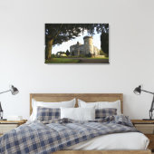 Ierland, de zij-ingang van Dromoland Castle. Canvas Afdruk (Insitu (Slaapkamer))