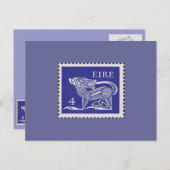 Ierland Decimal Postage stamp 1971 Briefkaart (Voorkant / Achterkant)