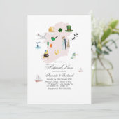 Ierland Destination Wedding repetitie diner Kaart (Staand voorkant)