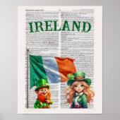 IERLAND -- Dictionary Page Art Poster (Voorkant)