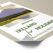 Ierland Donegal Gerestaureerde Vintage Reisposter Poster (Hoek)