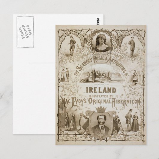 Ierland, door 'Mac Evoy's Original Hibernicon' Briefkaart (Voorkant / Achterkant)