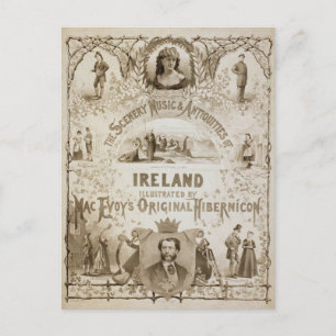 Ierland, door 'Mac Evoy's Original Hibernicon' Briefkaart
