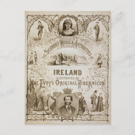 Ierland, door 'Mac Evoy's Original Hibernicon' Briefkaart (Voorkant)