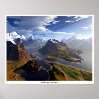 Ierland doorzoeken poster