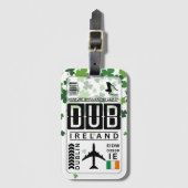 Ierland Dublin Bagagelabel (Voorkant (verticaal))