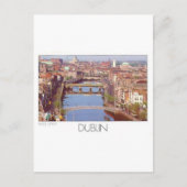 Ierland Dublin River Liffey (St.K.) Briefkaart (Voorkant)