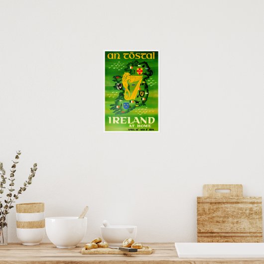 Ierland eerste reisbureau poster (Keuken)