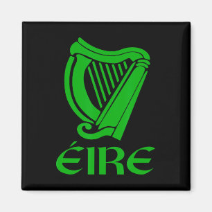 Ierland Eire Eireann Ierse trots Gaelic Harp St Pa Magneet