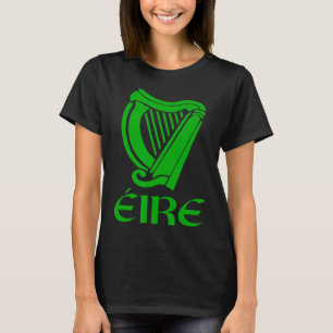 Ierland Eire Eireann Ierse trots Gaelische harp St T-shirt