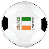 Ierland en de Ierse vlag met het Jouw naam Voetbal (Gedraaid)