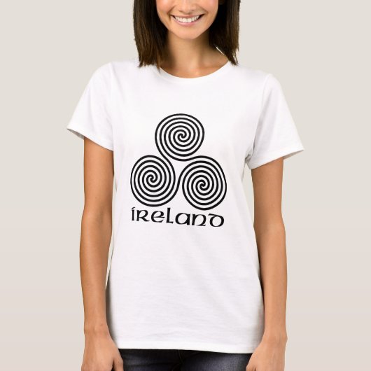 Ierland en de Triple Spiral T-shirt (Voorkant)