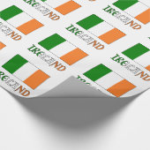 Ierland en Ierse vlag Cadeaupapier (Hoek)