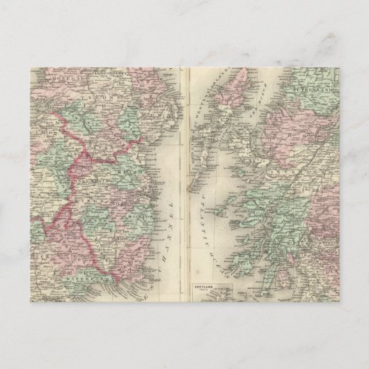Ierland en Schotland Briefkaart (Voorkant)
