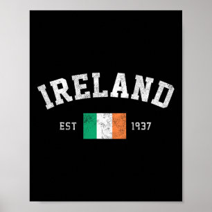 Ierland Est. 1937 Ierse Vlag Onafhankelijkheidsdag Poster