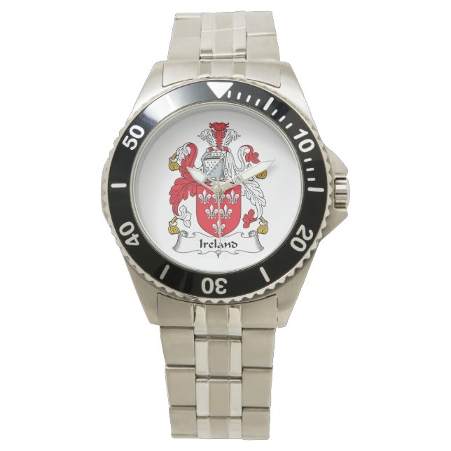 Ierland Family Crest Horloge (Voorkant)
