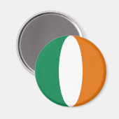 Ierland Fisheye Vlag Magneet (Voorkant / Achterkant)