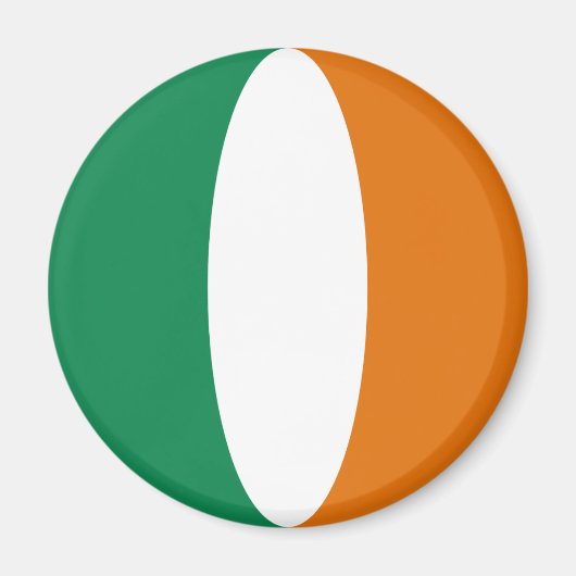 Ierland Fisheye Vlag Magneet (Voorkant)