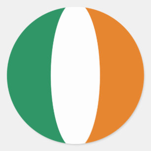 Ierland Fisheye Vlag Sticker