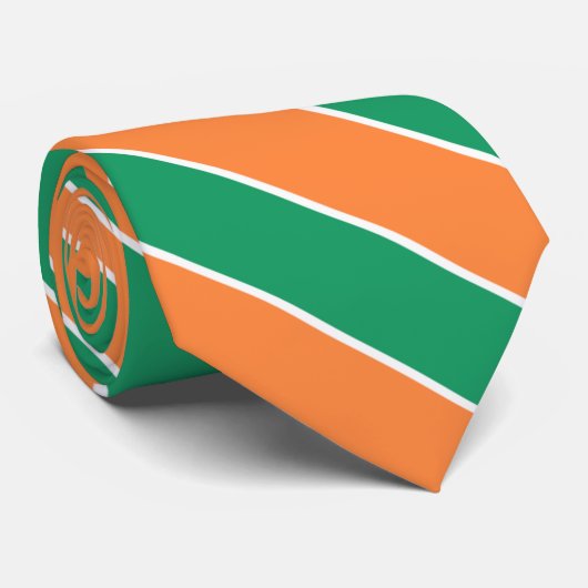 Ierland Flag Colors Elegant Stropdas (Opgerold)