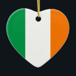 Ierland Flag Heart Ornament<br><div class="desc">Hart Ornament met de vlag van Ierland.</div>