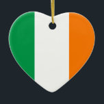 Ierland Flag Heart Ornament<br><div class="desc">Hart Ornament met de vlag van Ierland.</div>