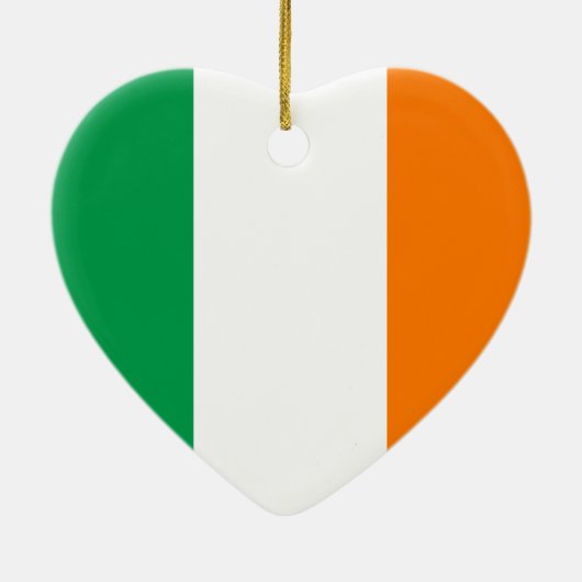 Ierland Flag Heart Ornament (Achterkant)
