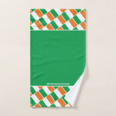 IERLAND FLAG Persoonlijke scripts GROEN Bad Handdoek (Handdoek)