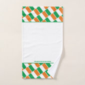 IERLAND FLAG Persoonlijke scripts WHITE Bad Handdoek (Handdoek)