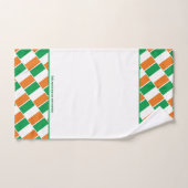 IERLAND FLAG Persoonlijke scripts WHITE Bad Handdoek (Handdoek)