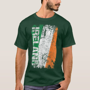 IERLAND Flag  Retro Irish T-shirt
