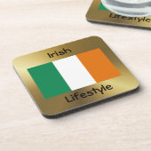 Ierland Flag+Text Onderzetter (Linkerzijde)