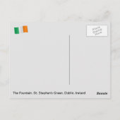 Ierland, fontein, St. Stephens Green, Dublin Briefkaart (Achterkant)