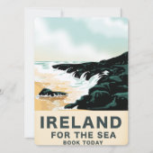 Ierland "For the Zee" Nautical Reisposter (Voorkant)