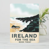 Ierland "For the Zee" Nautical Reisposter (Staand voorkant)