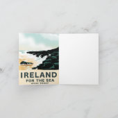 Ierland "For the Zee" Nautical Reisposter Notitiekaartje (Binnen)