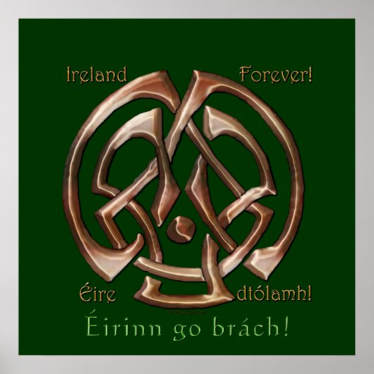 IERLAND FOREVER Celtic Knot Wall print (Voorkant)