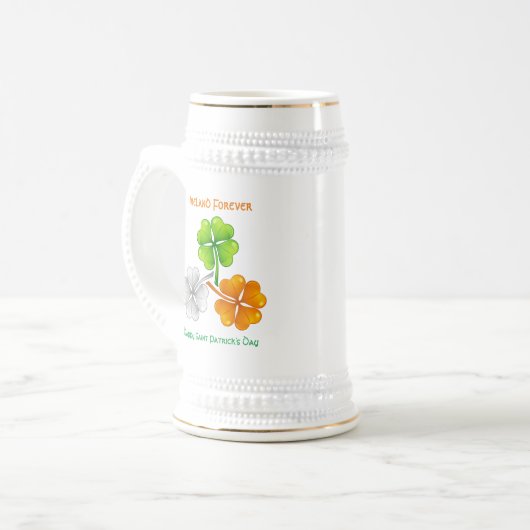 Ierland Forever Lucky Shamrock Bierpul (Voorkant links)