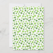 Ierland Forever Lucky Shamrock Feestdagenkaart (Achterkant)