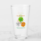 Ierland Forever Lucky Shamrock Glas (Voorkant)