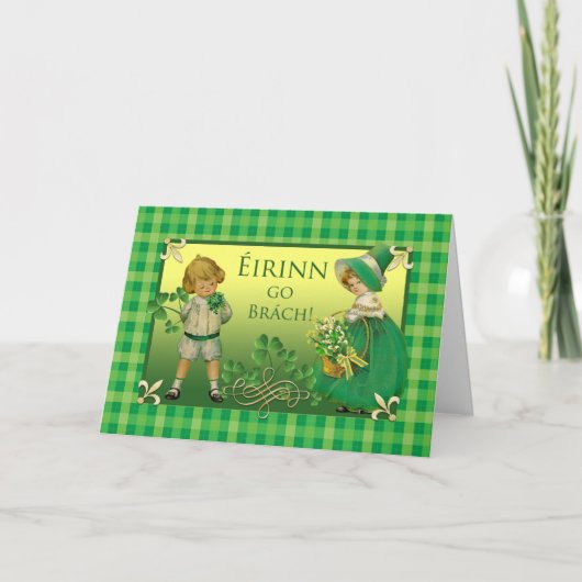 Ierland Forever St. Patrick's Day in het Iers Gael Kaart (Voorkant)