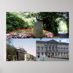 Ierland fotocollage, Dublin Poster