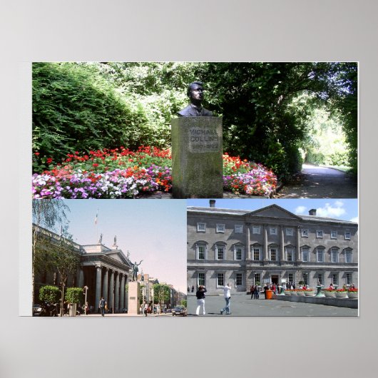 Ierland fotocollage, Dublin Poster (Voorkant)