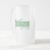 Ierland Frosted Glass Mok (Voorkant links)