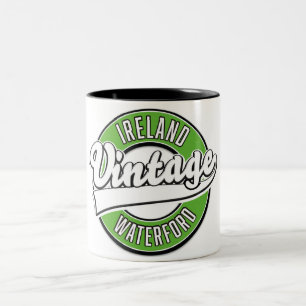 Ierland Galway vintage logo Twee-Tons Koffiemok Tweekleurige Koffiemok