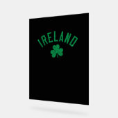Ierland Gebogen tekst Shamrock Distressed Green Pr Acryl Bord (Hoek)