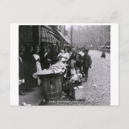 Ierland - Georges Street handelaren c1927 Dublin  Briefkaart