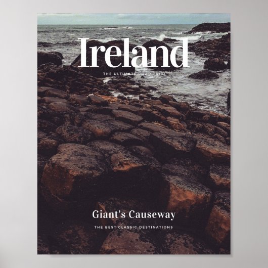 Ierland Giant Causeway - Beauful Cliff Poster (Voorkant)
