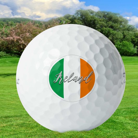 Ierland Golf Balls & Irish Flag Golfers / Patriots Golfballen