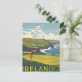 Ierland Golf Briefkaart (Staand voorkant)